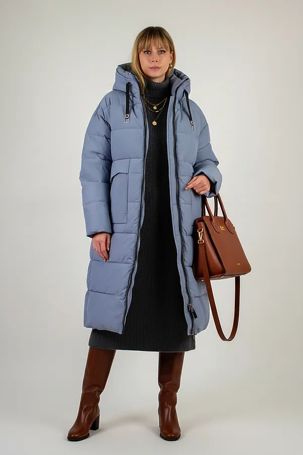 Куртка зимняя арт. 2829 НАТАЛИ, серый - фото 2