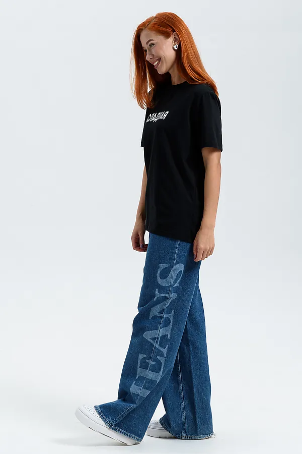 Футболка 8540 НАТАЛИ, черный+сладкая - фото 2