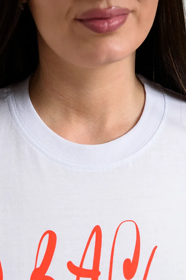 Футболка 8540 НАТАЛИ, белый+вась - фото 2