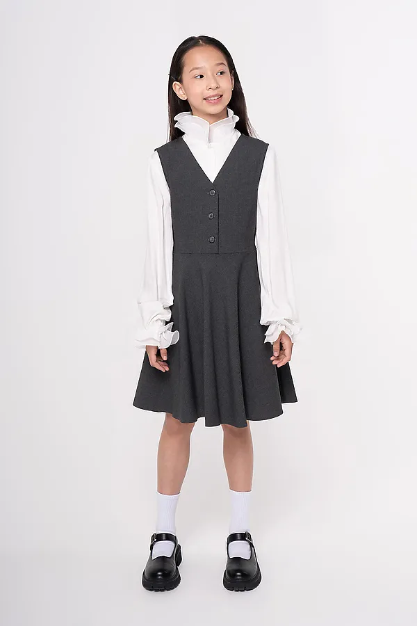 Сарафан SMENA, серый - фото 2