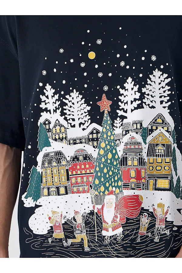 Блуза MARK FORMELLE, неви +печать3 - фото 2