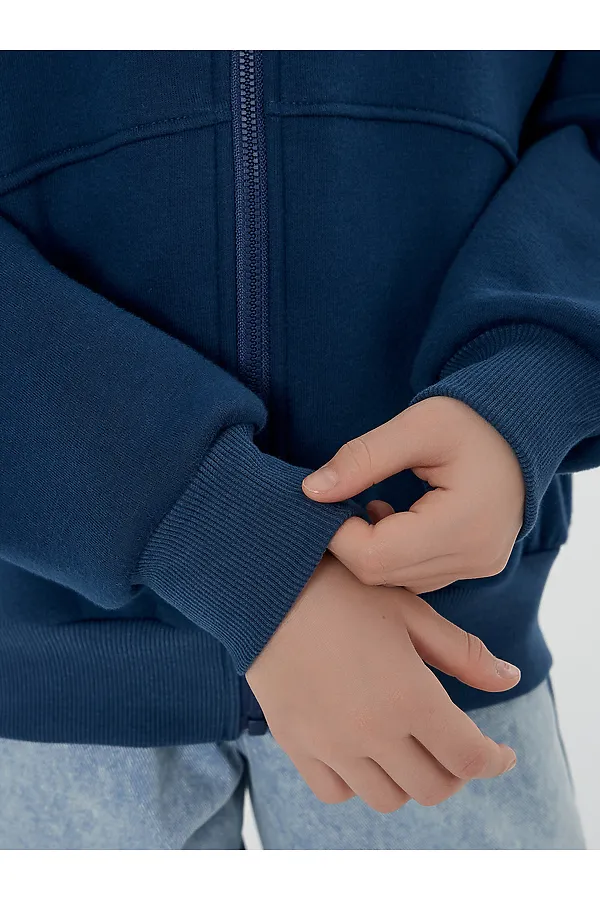 Толстовка MARK FORMELLE, синий +печать - фото 2