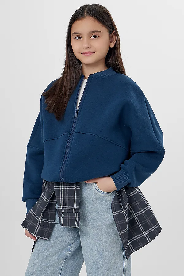 Толстовка MARK FORMELLE, синий +печать - фото 2