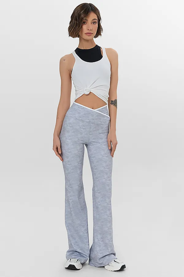 Брюки MARK FORMELLE, серый меланж +печать - фото 2