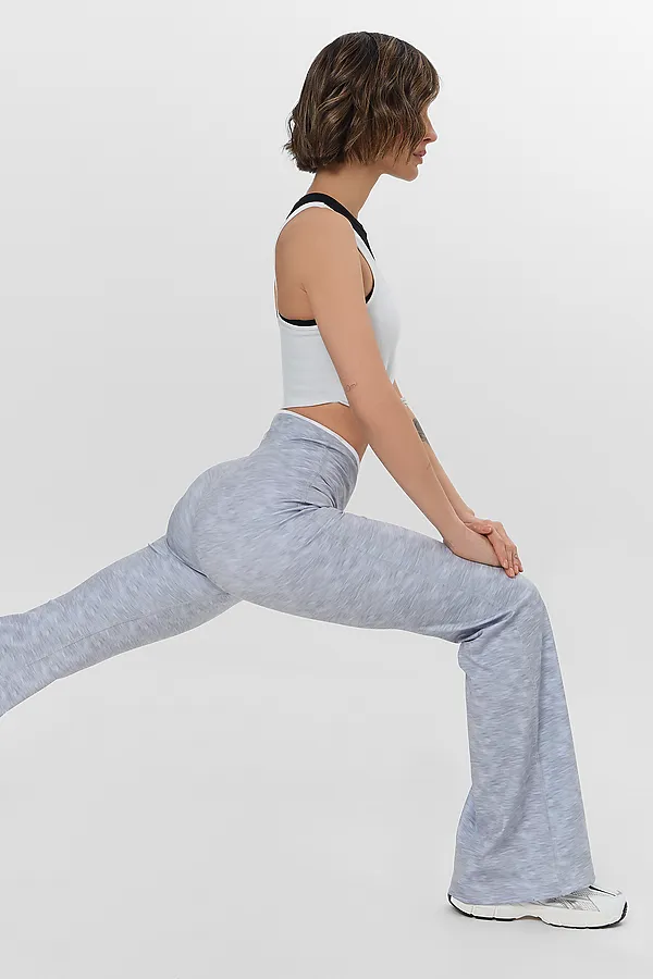 Брюки MARK FORMELLE, серый меланж +печать - фото 2