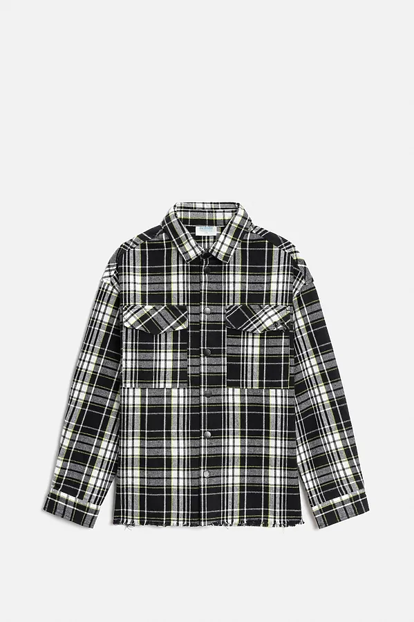 Рубашка ACOOLA, черно-белая клетка - фото 2