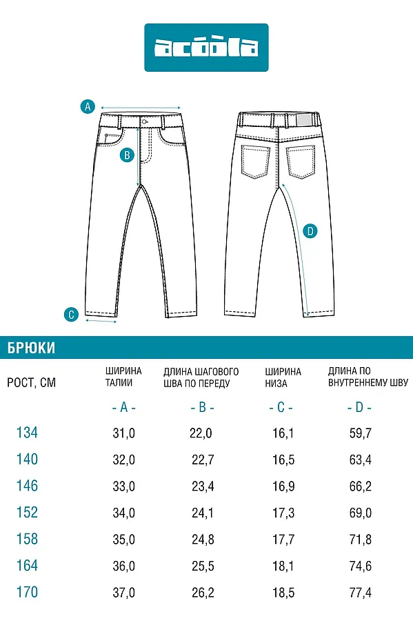 Брюки ACOOLA, темно-синий - фото 2