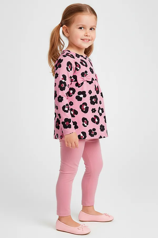 Комплект (Джемпер+Леггинсы) YOULALA, розовый - фото 2