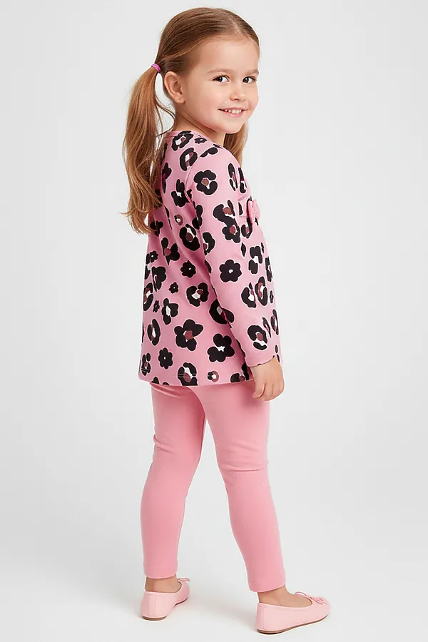 Комплект (Джемпер+Леггинсы) YOULALA, розовый - фото 2