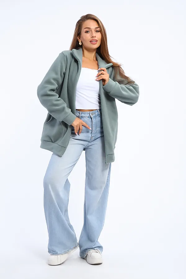 Толстовка 002 НАТАЛИ, полынь - фото 2