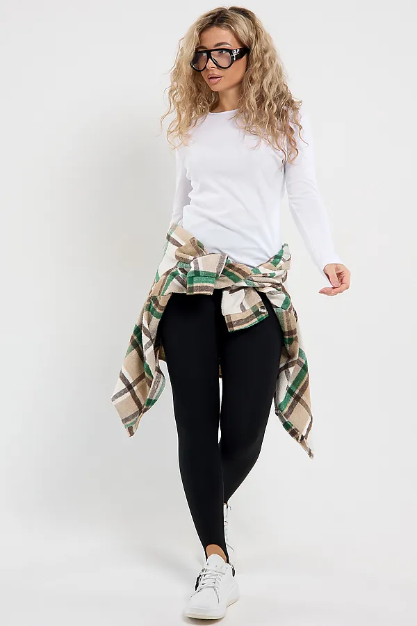 Лонгслив рибана НАТАЛИ, белый - фото 2