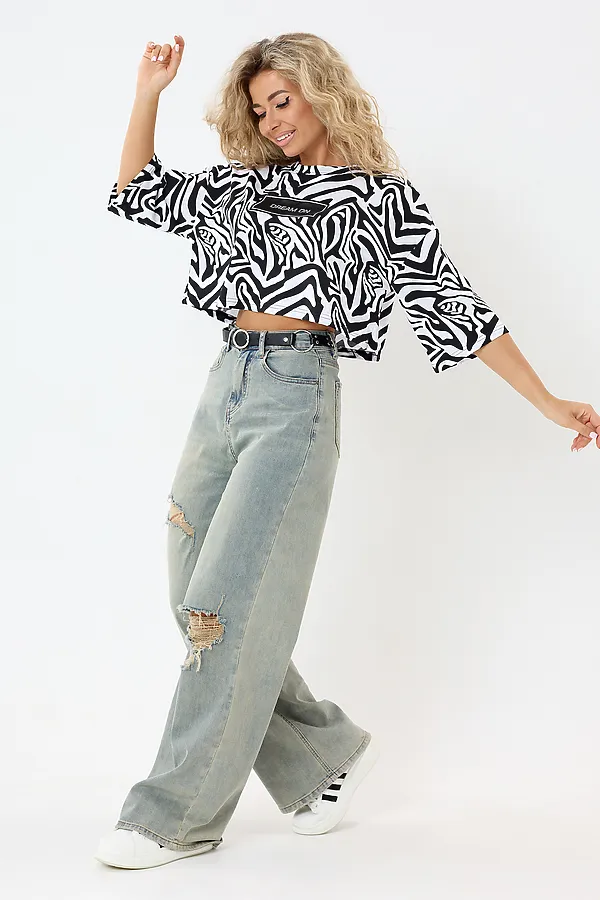 Топ Т1 НАТАЛИ, зебра - фото 2