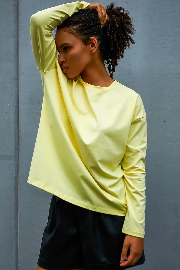 Лонгслив Лонг-оверсайз НАТАЛИ, желтый - фото 2