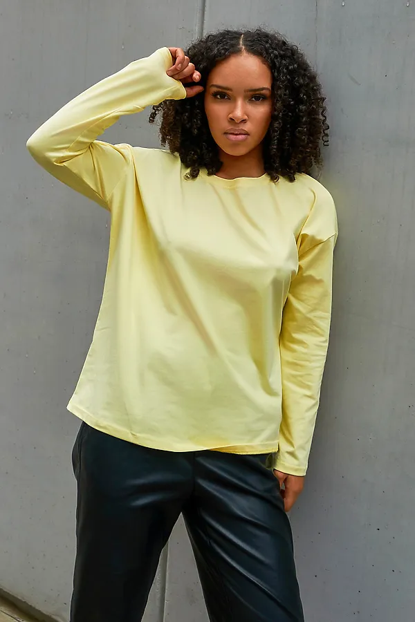 Лонгслив Лонг-оверсайз НАТАЛИ, желтый - фото 2