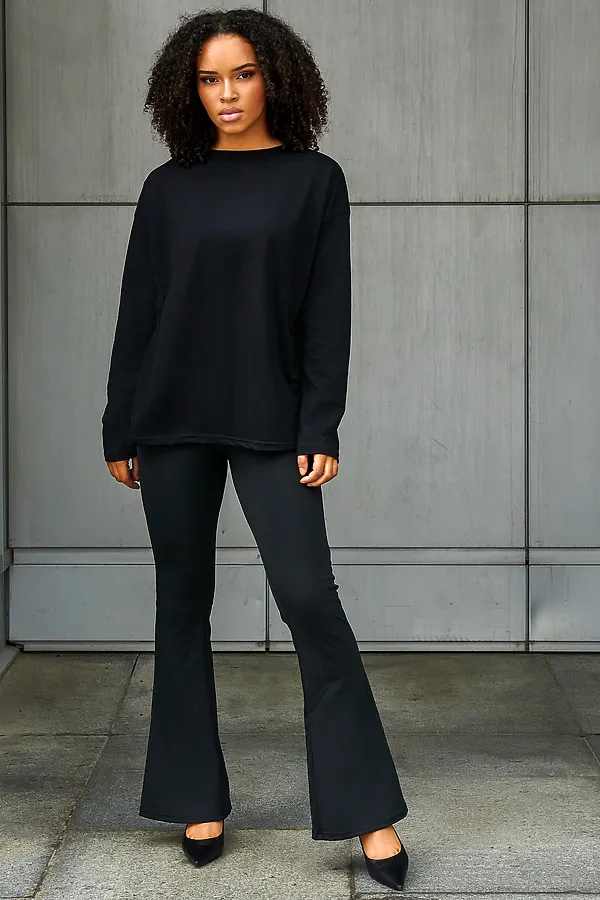 Лонгслив Лонг-оверсайз НАТАЛИ, черный - фото 2