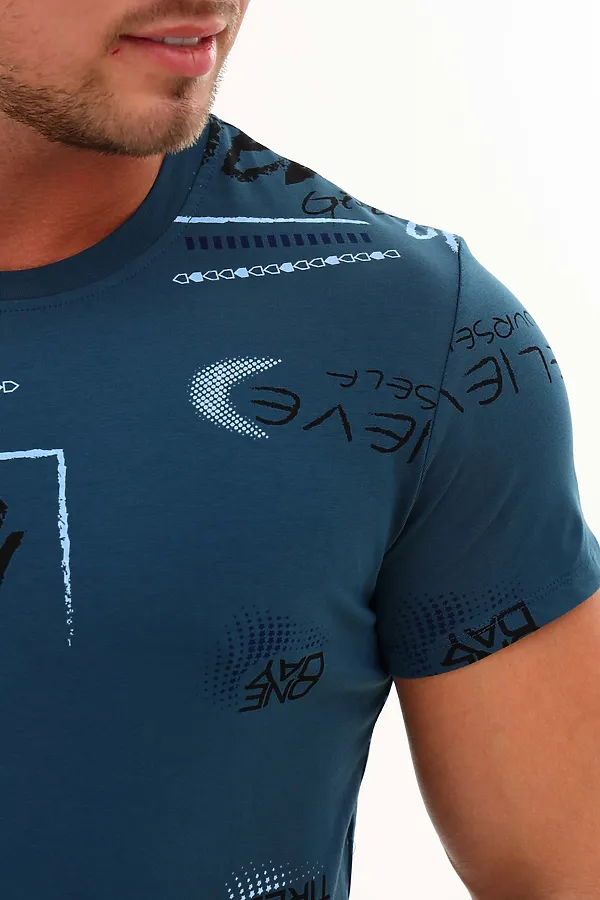 Футболка 002 НАТАЛИ, петроль - фото 2