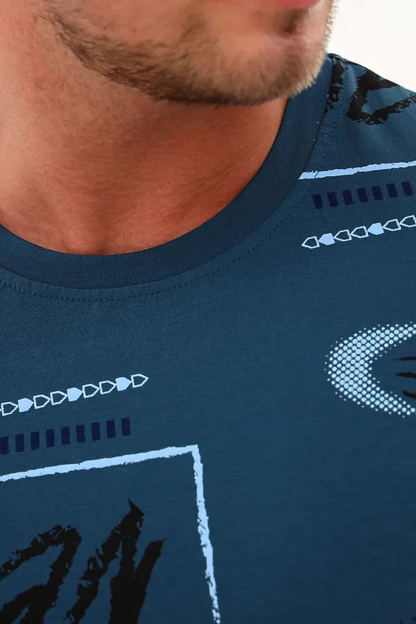 Футболка 002 НАТАЛИ, петроль - фото 2