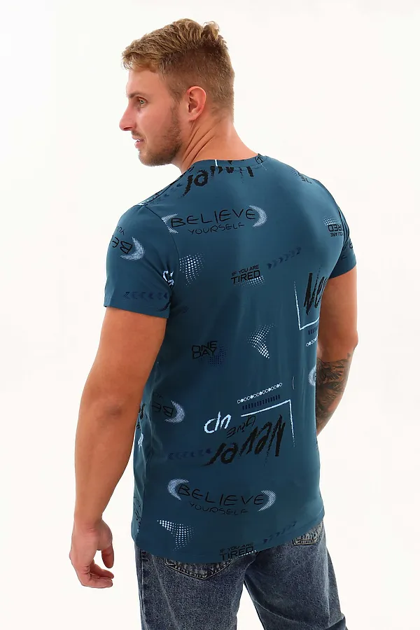 Футболка 002 НАТАЛИ, петроль - фото 2