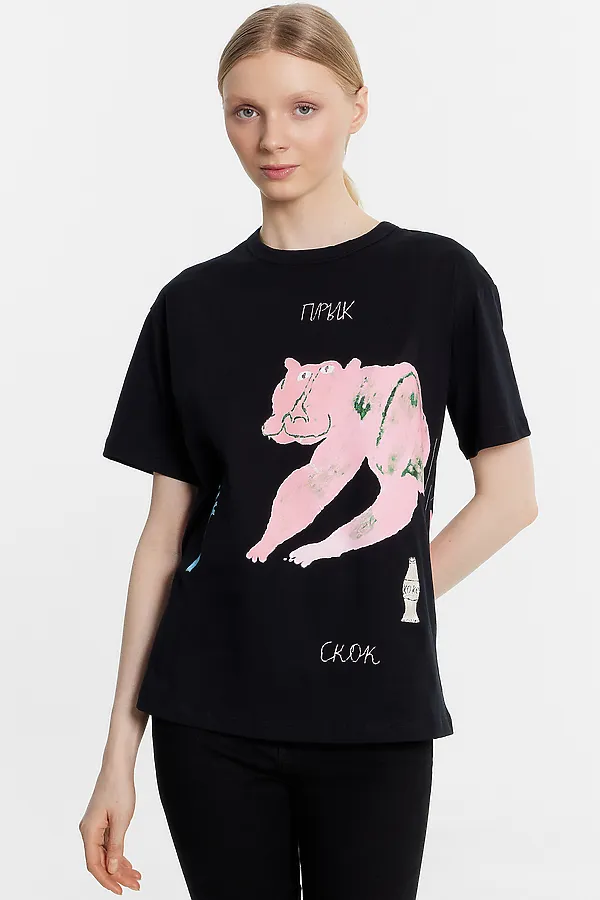 Футболка MARK FORMELLE, черный +печать1 - фото 2