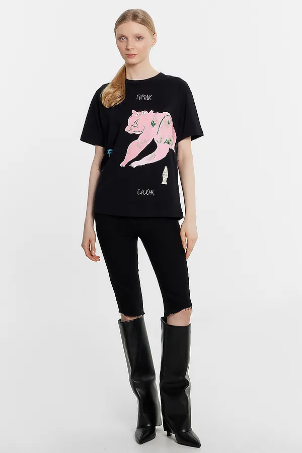 Футболка MARK FORMELLE, черный +печать1 - фото 2