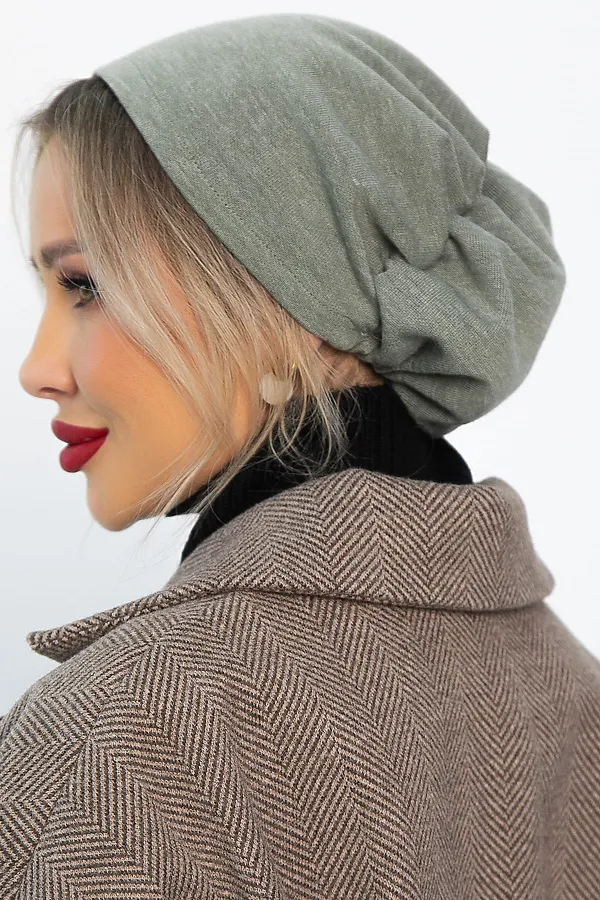 Чалма с резинкой LADY TAIGA, хаки - фото 2