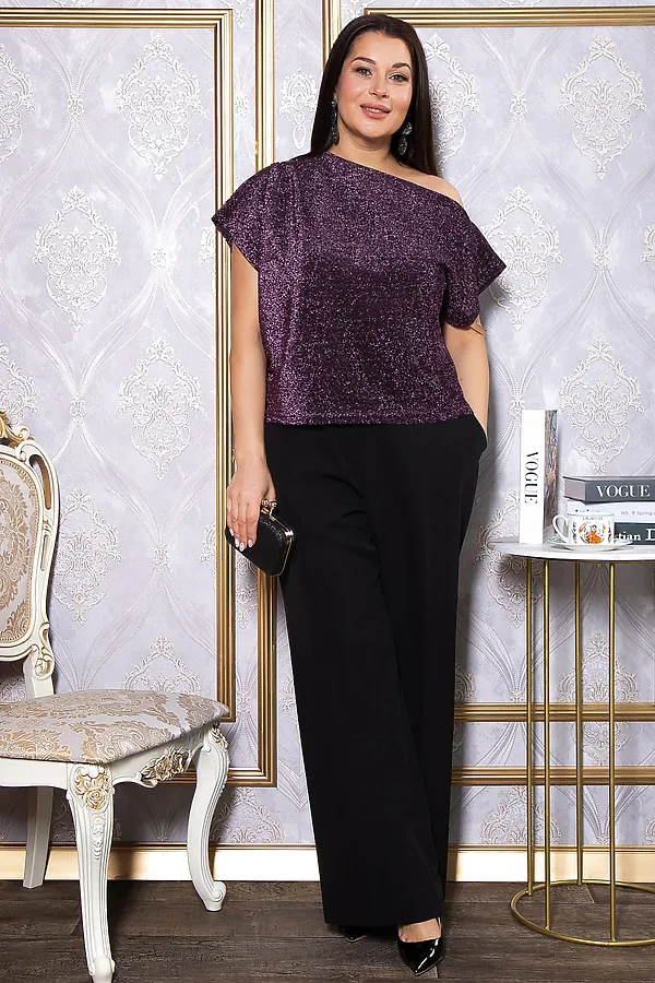 Блуза LADY TAIGA, пурпурная - фото 2