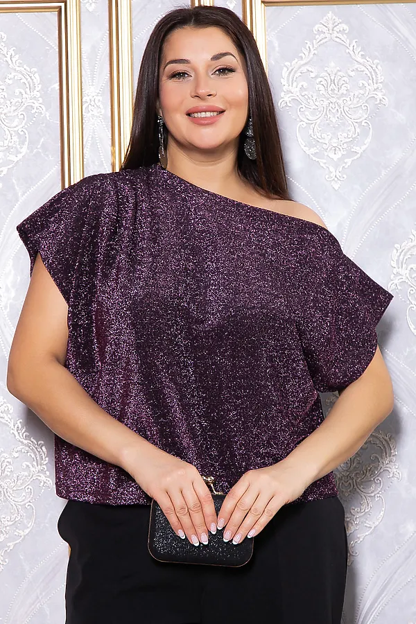 Блуза LADY TAIGA, пурпурная - фото 2