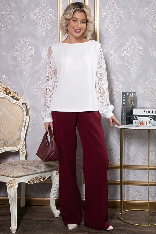 Блуза LADY TAIGA, айвори - фото 2