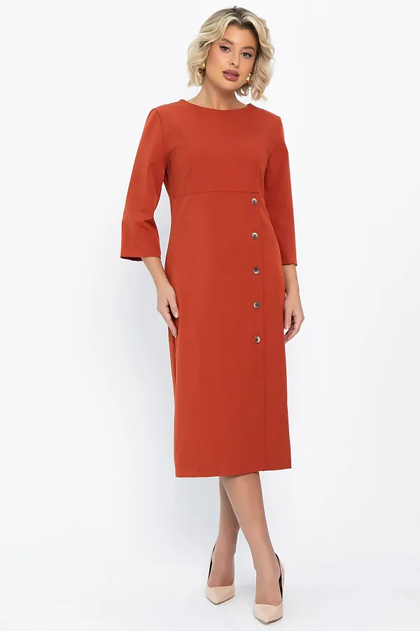 Платье LADY TAIGA, оранжевое - фото 2