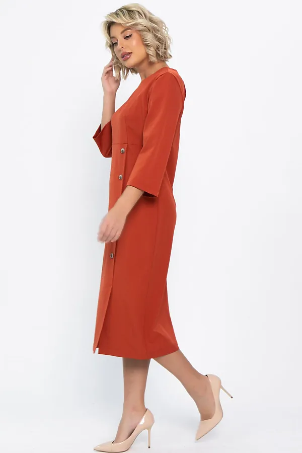 Платье LADY TAIGA, оранжевое - фото 2