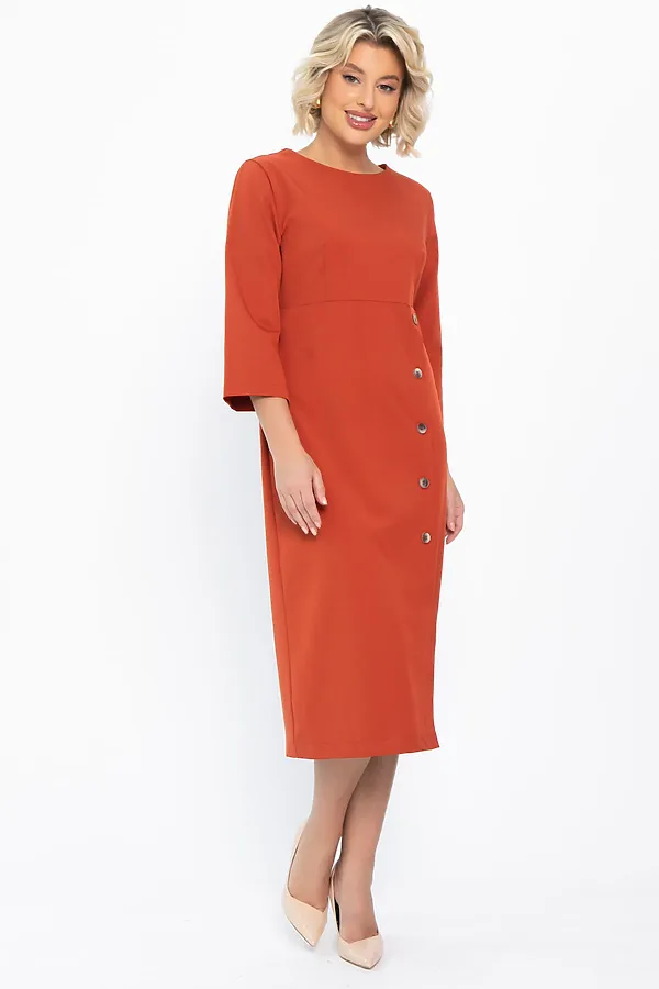 Платье LADY TAIGA, оранжевое - фото 2