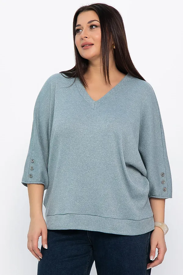 Блуза LADY TAIGA, ментоловая - фото 2