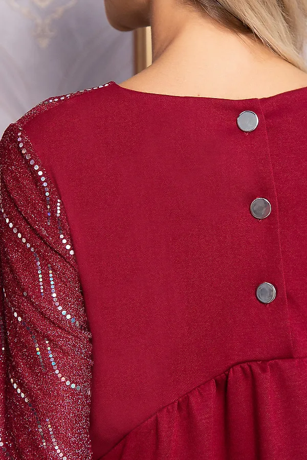 Платье LADY TAIGA, темно-красное - фото 2