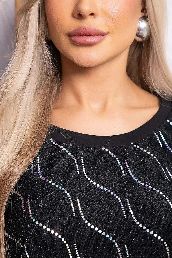 Костюм (Джемпер+Юбка) LADY TAIGA, черный - фото 2