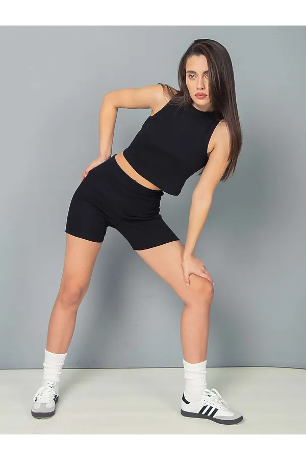 Комплект (Топ+Шорты) KOSMOS, черный - фото 2