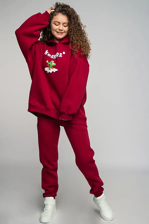 Брюки KOSMOS, бордо - фото 2