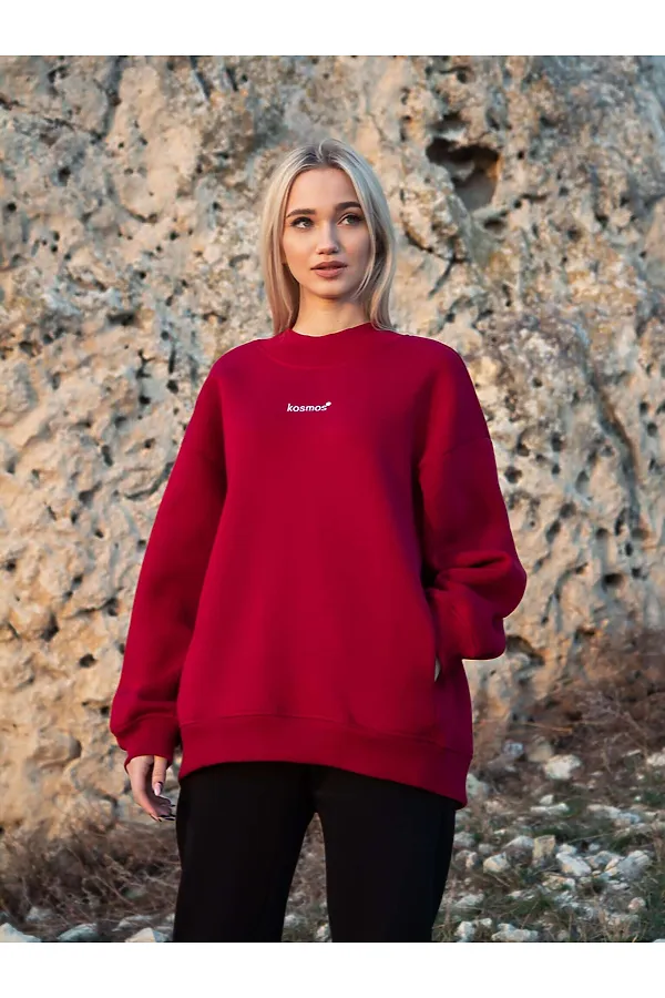 Свитшот KOSMOS, бордо - фото 2