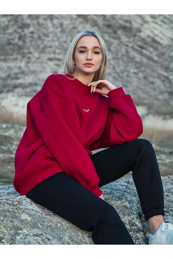 Свитшот KOSMOS, бордо - фото 2