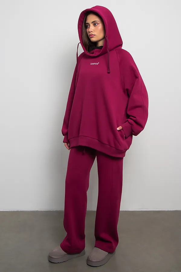 Брюки KOSMOS, бордо - фото 2