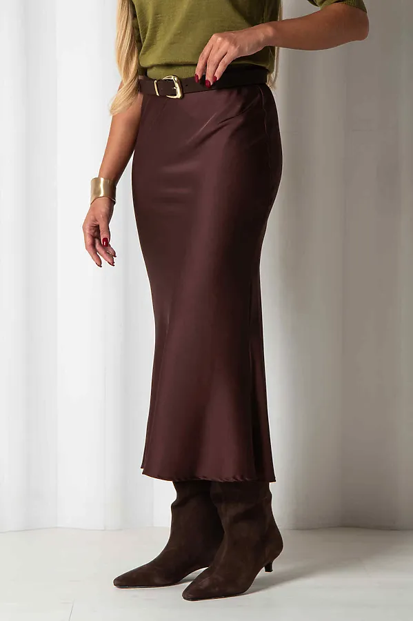 Юбка KOSMOS, горький шоколад - фото 2