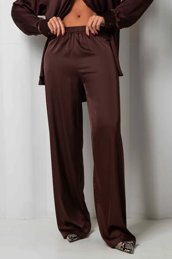Брюки KOSMOS, горький шоколад - фото 2