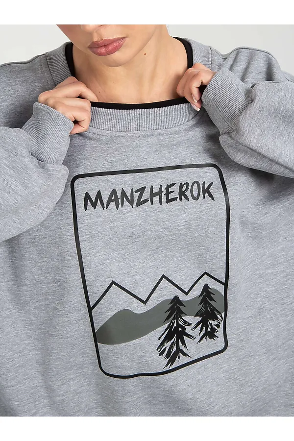 Свитшот KOSMOS, серый меланж - фото 2