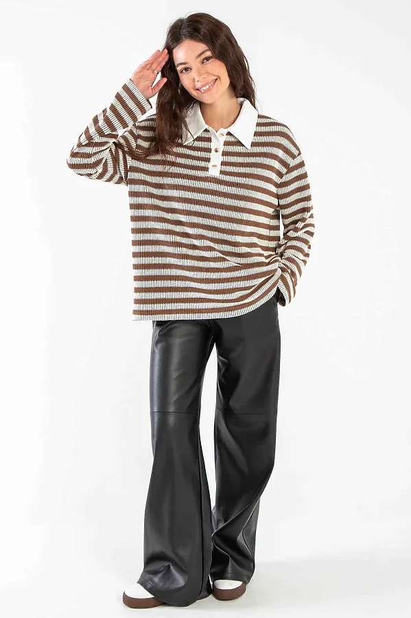 Поло KOSMOS, коричневый - фото 2