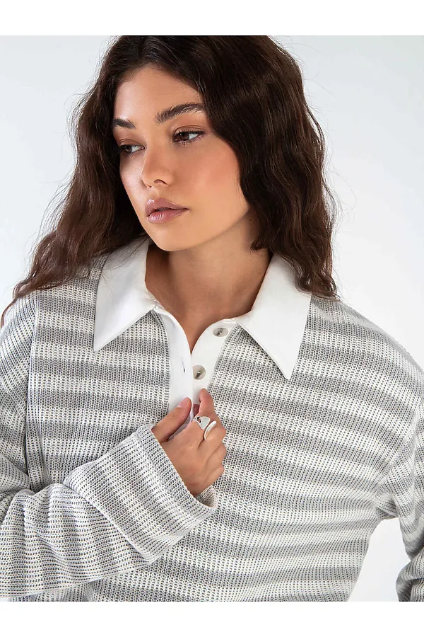 Поло KOSMOS, серый - фото 2