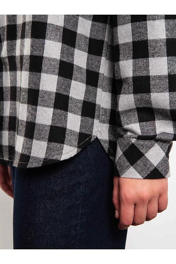 Рубашка KOSMOS, серый/черный - фото 2