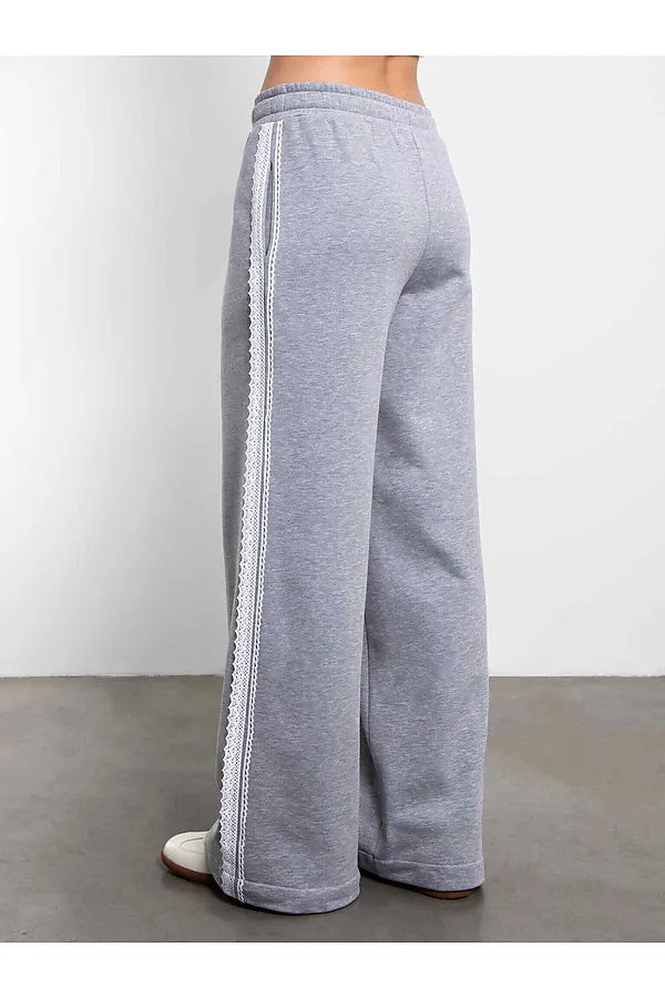 Брюки KOSMOS, серый меланж - фото 2