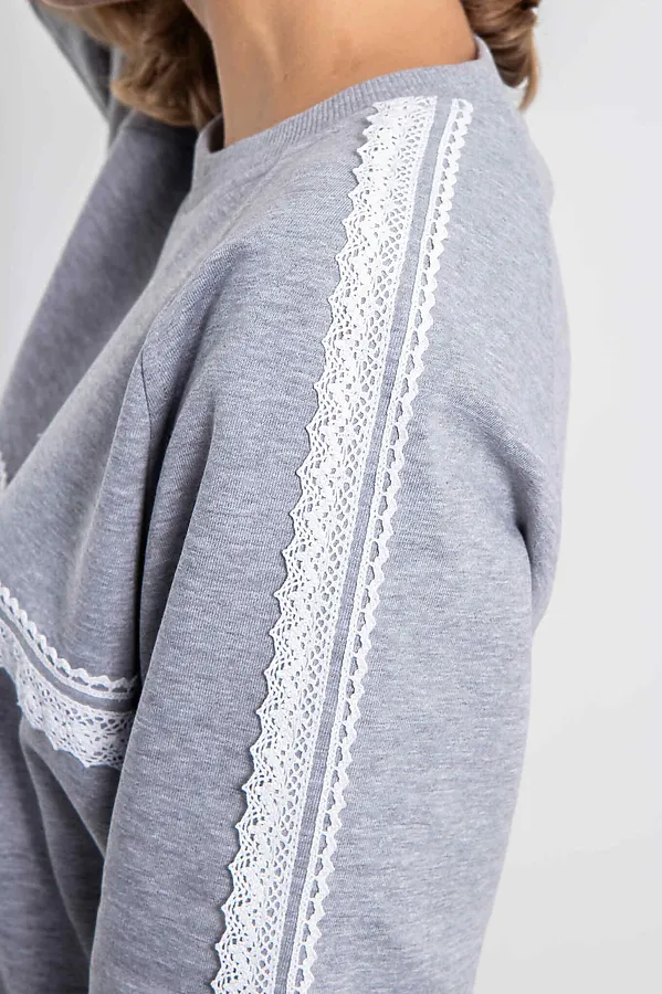 Cвитшот KOSMOS, серый меланж - фото 2