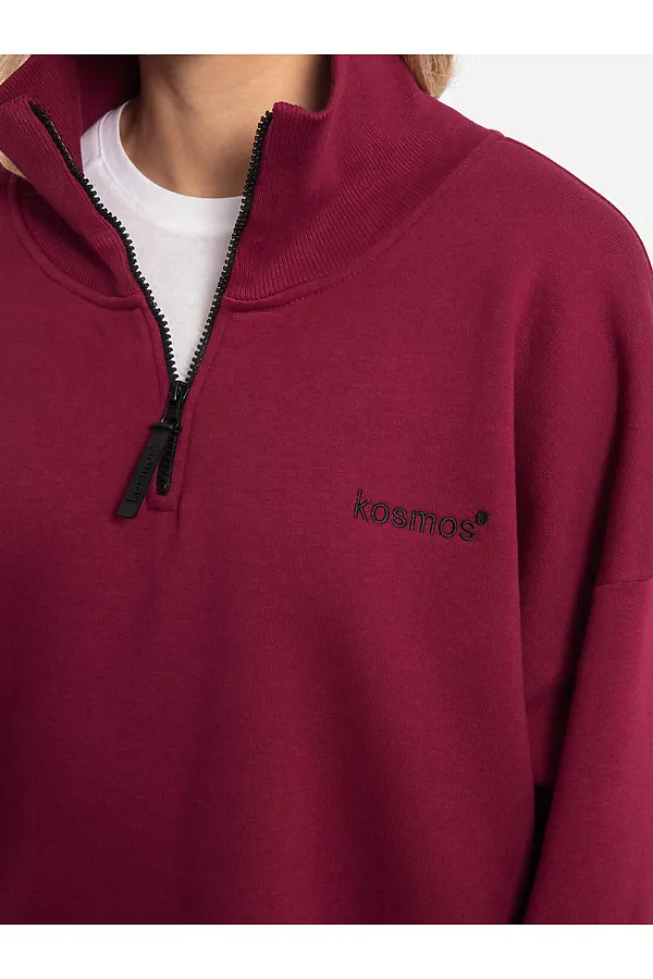 Свитшот KOSMOS, бордо - фото 2