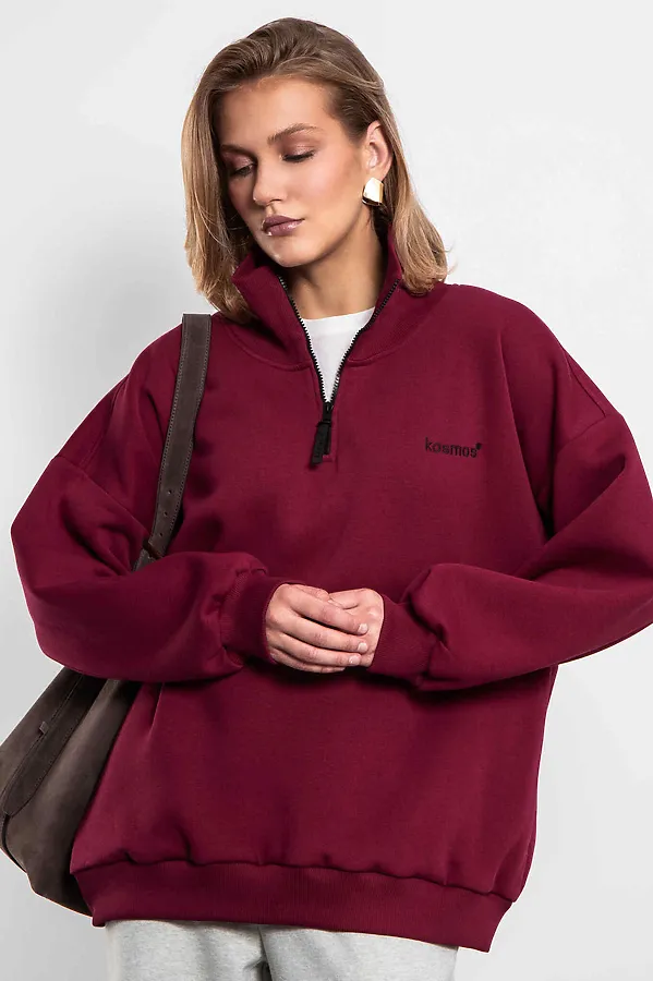 Свитшот KOSMOS, бордо - фото 2