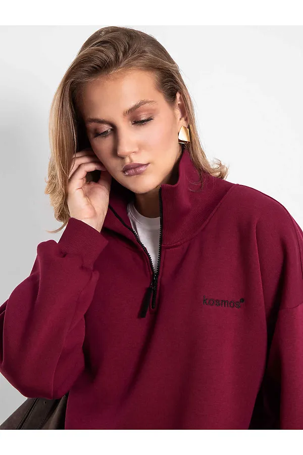 Свитшот KOSMOS, бордо - фото 2